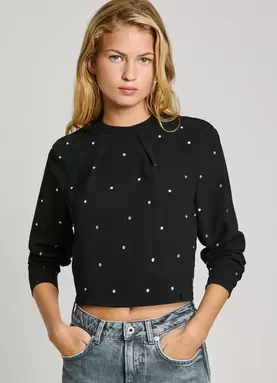 STRASS DETAIL TOP offers at £85 in Pepe Jeans