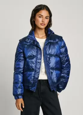 WATERPROOF METALLIC PUFFER JACKET offers at £140 in Pepe Jeans