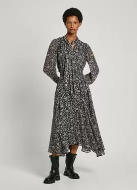 FLORAL MAXI DRESS offers at £62.5 in Pepe Jeans