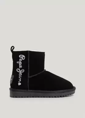 FUR LINED SUEDE ANKLE BOOTS offers at £30 in Pepe Jeans