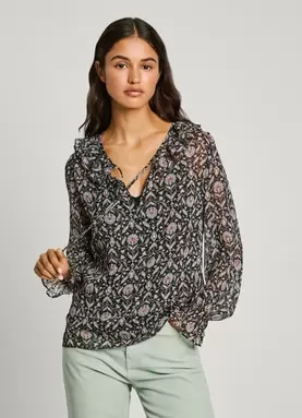 FLORAL BLOUSE offers at £39.5 in Pepe Jeans