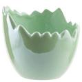Pepco Easter Ceramic Pearl Finish Flower Pot - Green offers at £2 in Poundland
