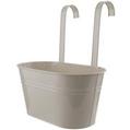 Metal Hanging Balcony Planter - Cream offers at £3 in Poundland