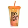 Halloween Spooky Plastic Tumbler With Straw - Trick Or Treat offers at £3 in Poundland