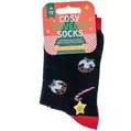 Christmas Ladies Novelty Socks - Puddings & Candy Canes, Size 4-8 offers at £1.25 in Poundland