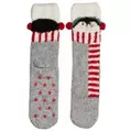 Christmas Fluffy Penguin Socks - Size 2-5 offers at £2.5 in Poundland