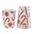 Christmas Candy Cane Paper Cups, 220ml (Pack of 12) offers at £0.25 in Poundland