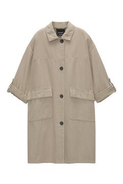 Buttoned trench coat offers at £49.99 in Pull & Bear