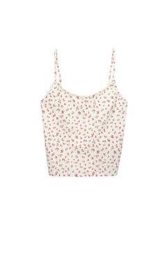Floral strappy top with camisole detail offers at £15.99 in Pull & Bear