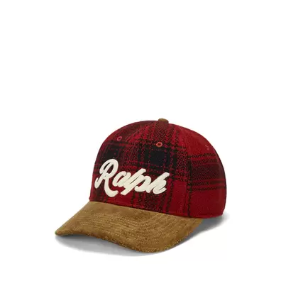 Suede-Bill Plaid Wool Ball Cap offers at £159 in Ralph Lauren