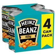 Heinz Baked Beans in a Rich Tomato Sauce 4 x 415g offers at £3.75 in Sainsbury's