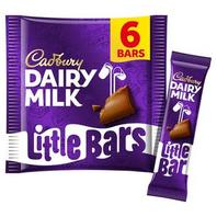 Cadbury Dairy Milk Little Bars Chocolate Bars Pack x6 108g offers at £1.25 in Sainsbury's