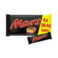 Mars Caramel, Nougat & Milk Chocolate Snack Bars Multipack 4x39.4g offers at £1.75 in Sainsbury's