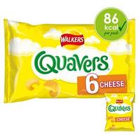 Walkers Quavers Cheese Multipack Crisps Snacks 6x16g offers at £2.2 in Sainsbury's