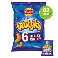 Walkers Wotsits Really Cheesy Multipack Crisps Snacks 6x16.5g offers at £2.2 in Sainsbury's