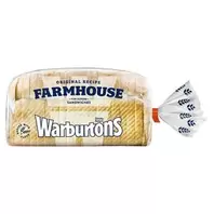 Warburtons Soft Farmhouse Thick Sliced White Bread 800g offers at £1.6 in Sainsbury's