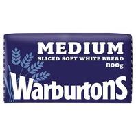 Warburtons Medium Sliced White Bread 800g offers at £1.4 in Sainsbury's