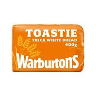 Warburtons Toastie Thick Sliced White Bread 400g offers at £1 in Sainsbury's