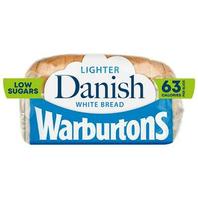 Warburtons Lighter Medium Sliced Danish White Bread 400g offers at £1.25 in Sainsbury's