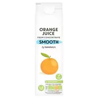 Sainsbury's Smooth Pure Orange Juice 1L offers at £1.19 in Sainsbury's