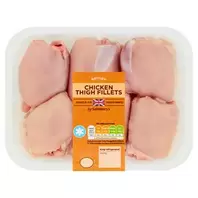 Sainsbury's British Fresh Chicken Thigh Fillets Skinless & Boneless 640g offers at £5.15 in Sainsbury's