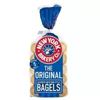 New York Bakery Co. Bagels, Plain x5 offers at £1.9 in Sainsbury's