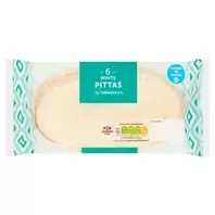 Sainsbury's White Pittas x6 offers at £0.5 in Sainsbury's