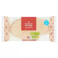 Sainsbury's Wholemeal Pittas x6 offers at £0.5 in Sainsbury's