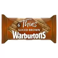 Warburtons Brown Sandwich Thins x6 offers at £1.4 in Sainsbury's