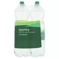 Sainsburys British Sparkling Spring water 4x2L offers at £1.9 in Sainsbury's