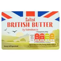 Sainsbury's British Butter, Salted 250g offers at £1.69 in Sainsbury's