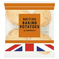 Sainsbury's British Baking Potatoes x4 offers at £0.75 in Sainsbury's