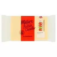 Sainsbury's British Mature Cheddar Cheese 400g offers at £3 in Sainsbury's