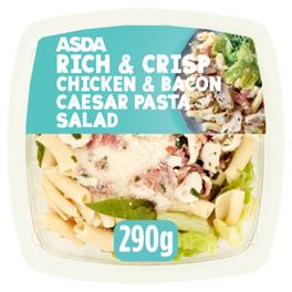 Rich & Crisp Chicken & Bacon Caesar Pasta Salad 290g offers at £2 in Asda