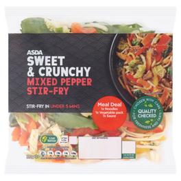 Sweet & Crunchy Mixed Pepper Stir-Fry offers at £1 in Asda