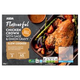 Flavourful Chicken Crown with Sage & Onion Gravy offers at £4.95 in Asda