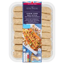 8 New York Deli Style Hot Dog Sausages offers at £4.5 in Asda