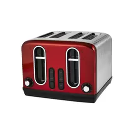 Red Stainless Steel 4 Slice Toaster offers at £20.5 in Asda