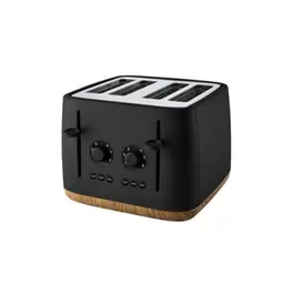 Matt Black Scandi 4-Slice Toaster offers at £23 in Asda