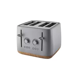 Matte Grey Scandi 4-Slice Toaster offers at £23 in Asda