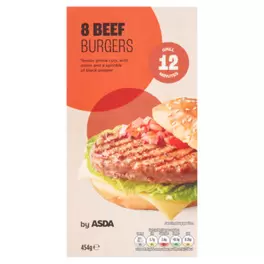 8 Beef Burgers offers at £3.6 in Asda