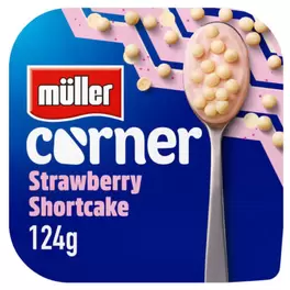 Corner Strawberry Yogurt with White Chocolate Shortcake Balls offers at £0.9 in Asda