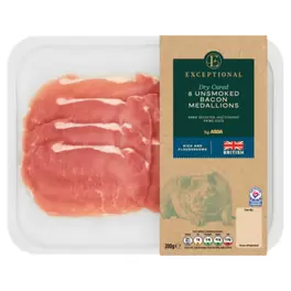 8 Unsmoked Bacon Medallions 200g offers at £3.5 in Asda