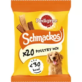 Schmackos Strips Adult Dog Treats Poultry Mix offers at £1.29 in Asda