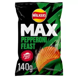 Max Pizza Hut Pepperoni Feast Sharing Crisps 140g offers at £1.65 in Asda