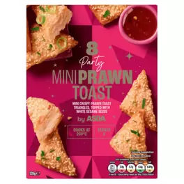 8 Party Mini Prawn Toast 120g offers at £1.75 in Asda