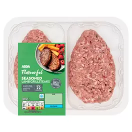 Flavourful Seasoned Lamb Grillsteaks 300g offers at £3.5 in Asda