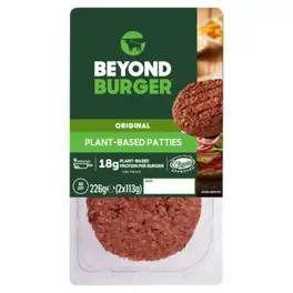 Burger Original Plant-Based Patties 2 x 113g (226g) offers at £3.5 in Asda