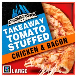 Tomato Stuffed Crust Takeaway Chicken & Bacon Melt Pizza offers at £3 in Asda