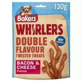 Dog Treat Bacon and Cheese Whirlers offers at £1.1 in Asda